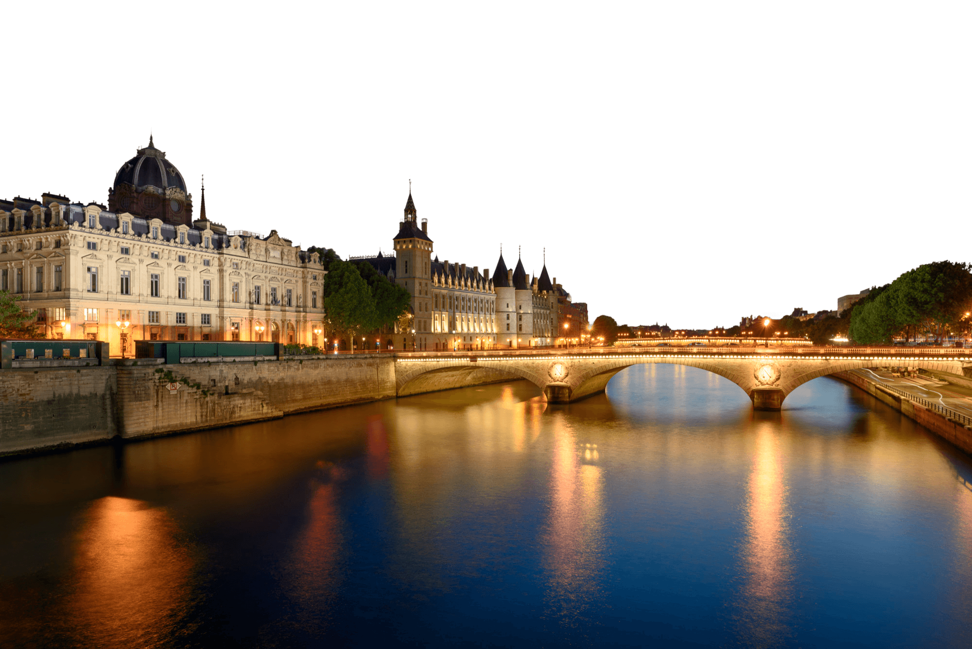 Lyon at night